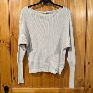 Lovestitch wide neck cream cozy Sweater